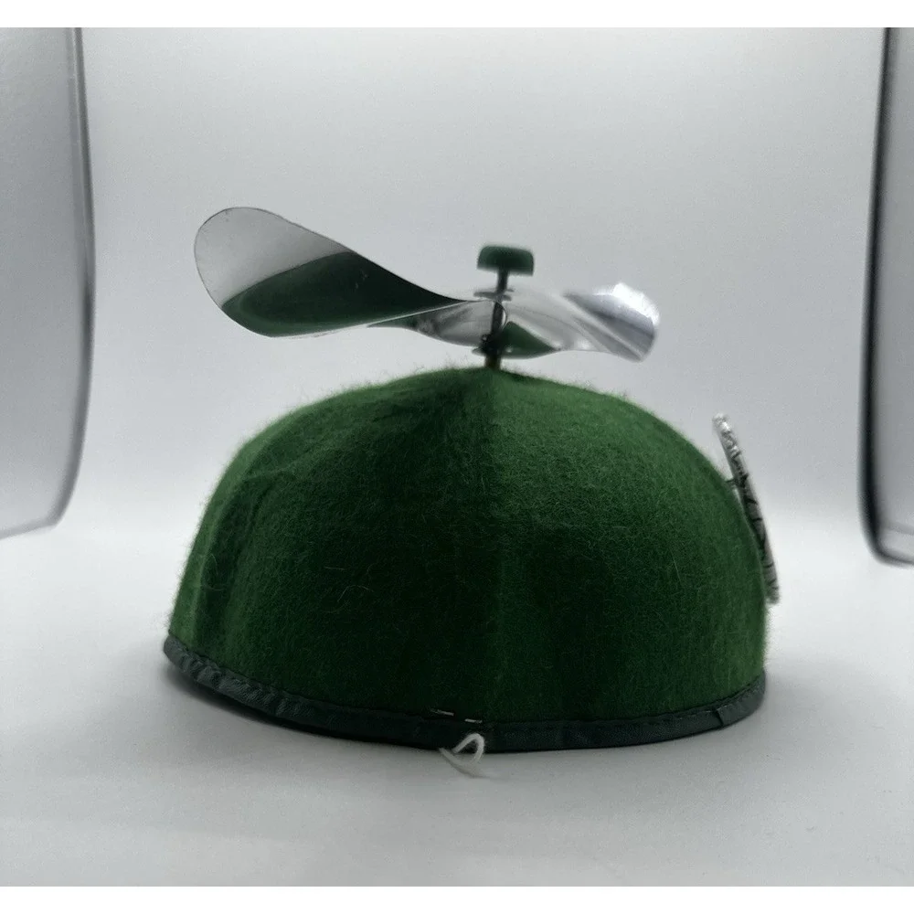 Vintage Jhats Old Fogey Propeller Hat Green Novelty Helicopter Cap USA